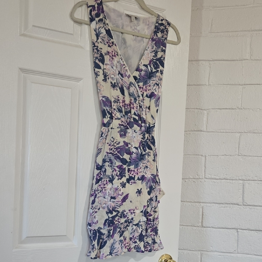 Lucky Brand zoe floral wrap dress Size Large - Picture 3 of 7